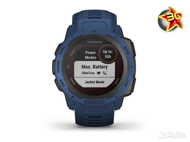 Часы Garmin Instinct Solar Tidal Blue 010-02293-01