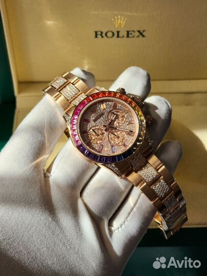 Часы золотые Rolex Daytona Rainbow