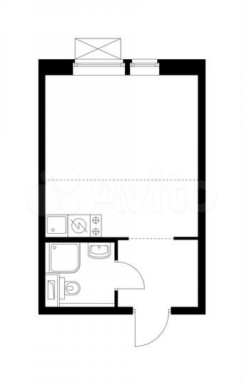 Квартира-студия, 23,2 м², 13/25 эт.