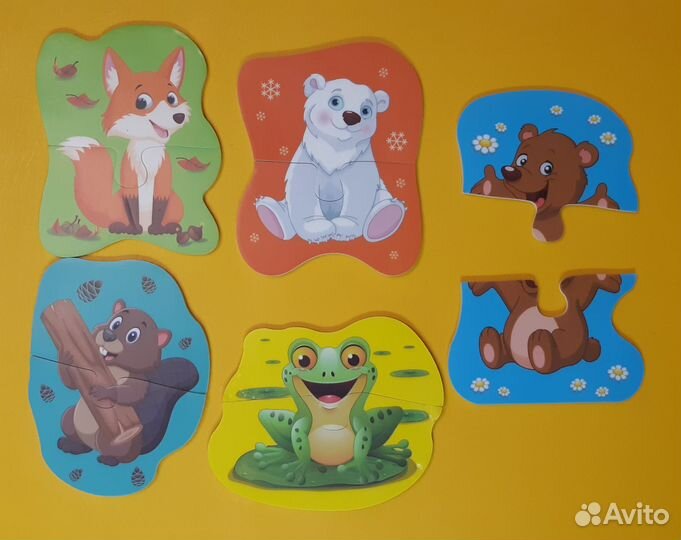 Пазлы + лото для малышей