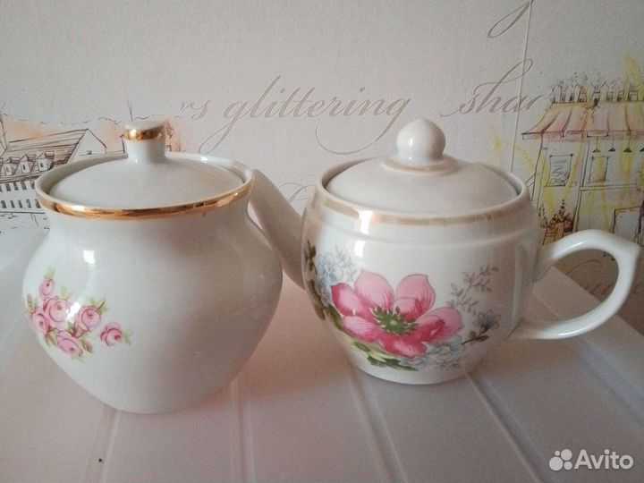 Заварочный чайник сахарница СССР