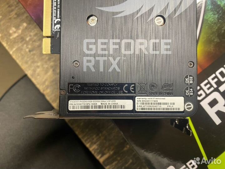 Видеокарта rtx 3070 ti Gainward