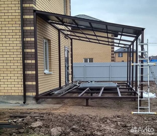 Площадка из металла. Терраса