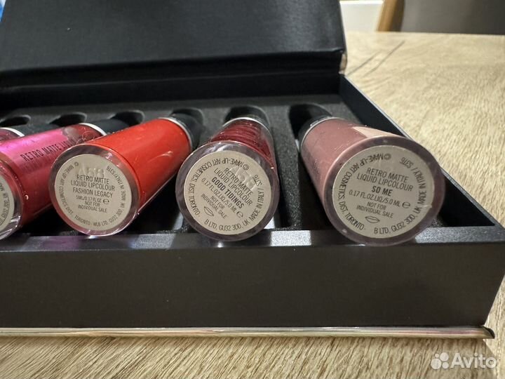 Набор жидких помад MAC liquid lipcolour