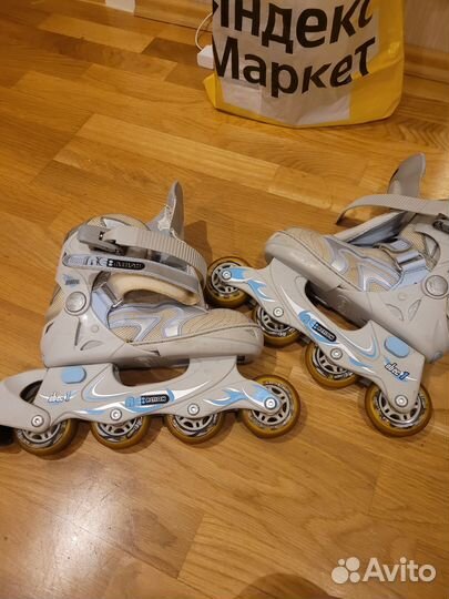 Коньки роликовые раздвижные reaction, 35-38р