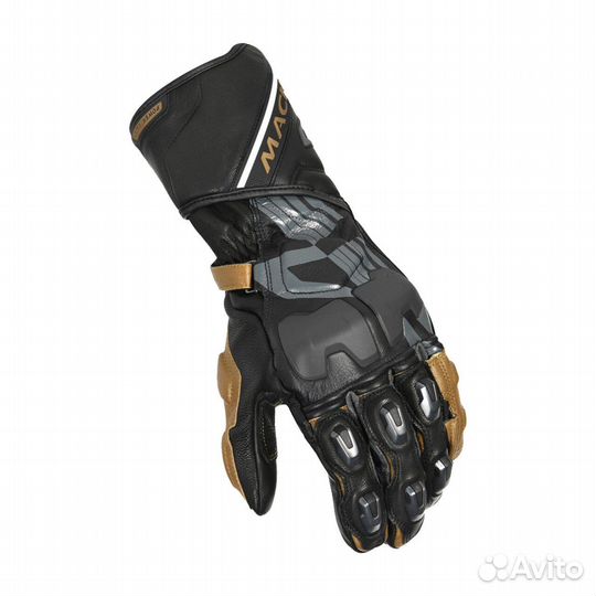 Motorradhandschuhe Macna Power Track Gold Желтый