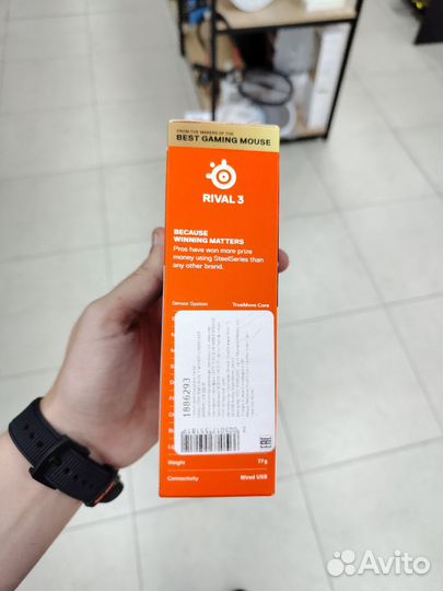 Игровая мышь steelseries Rival 3 black