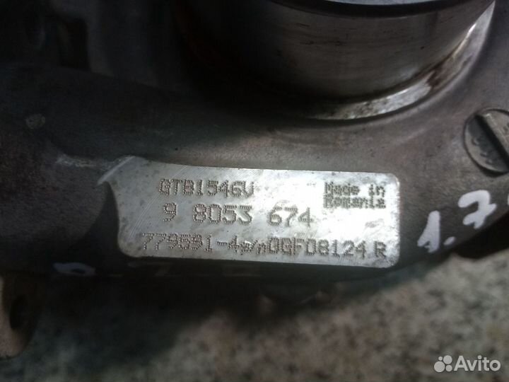 Турбина Opel Zafira B 1.7d