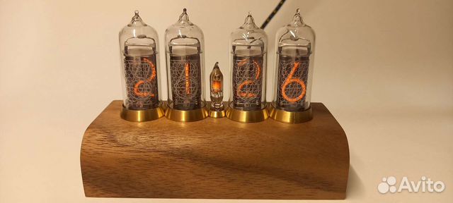 Часы на газоразрядных индикаторах ин14 Nixie Clock купить в Москве ...