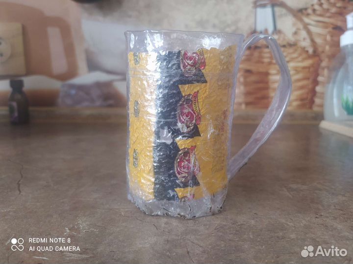 Кружка пластиковая, экологическая