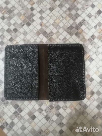 Кошелек мужской кожаный ручной работы