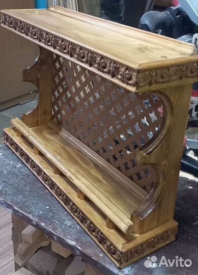 Полочка настенная деревянная