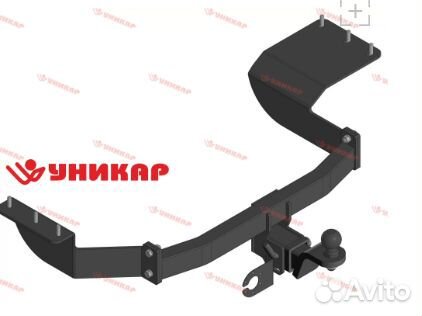 Фаркоп Mitsubishi Outlander 2 (2007-2012) квадрат