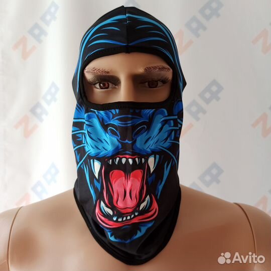 Маска балаклава тканевая Тигр 12121 подшлемник