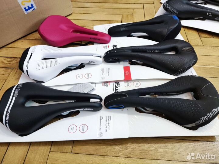 Седла Selle Italia, San Marco, Ergon, Wtb и др