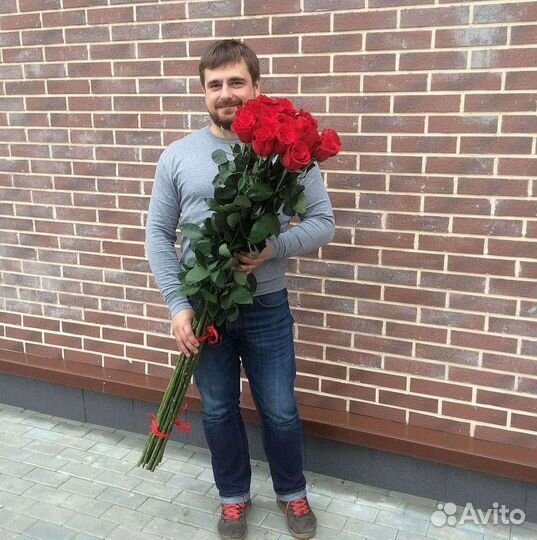 Розы Эквадор Метровые 100 см доставка Москва