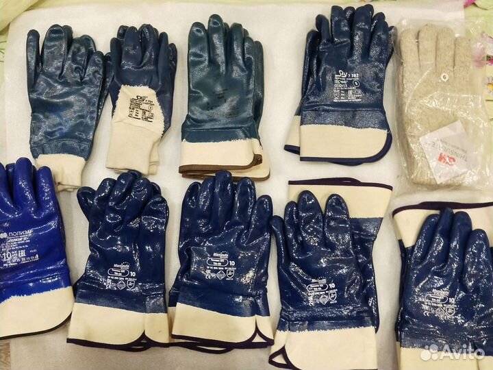 Перчатки рабочие прорезиненные