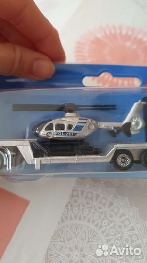 Новый набор машин Siku тягач с вертолетом