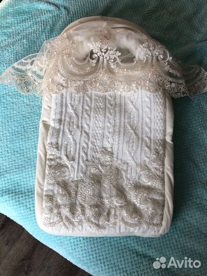 Детский конверт на выписку осень- зима