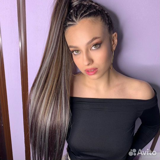 Хвост на резинке/накладные волосы