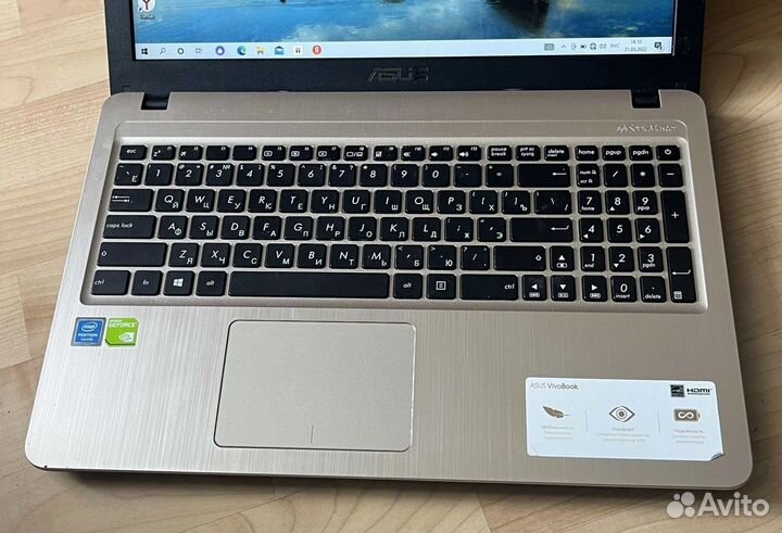 Мощный Asus 2021г, Intel N5000, 8Гб озу, 256 SSD