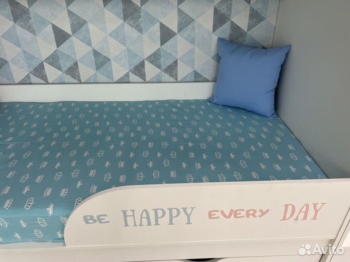 Кровать двухъярусная детская Хэппи (правая/левая)