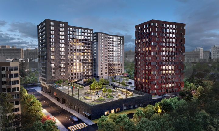 1-к. апартаменты, 35,1 м², 13/17 эт.