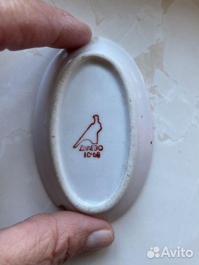 Детская игрушечная СССР Дулево-селедочница 1968 г