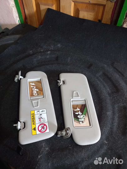 Kia ceed 2 jd солнцезащитные козырьки