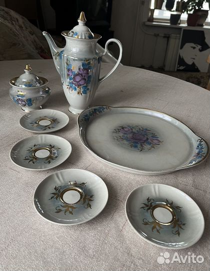Остатки сервиза чайно-кофейного Киев СССР