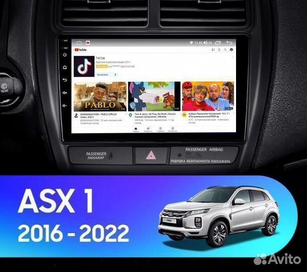 Магнитола Mitsubishi ASX 2016-2023 3/32Gb+4G