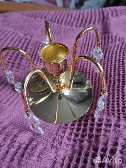 Два подсвечника металл + керамика