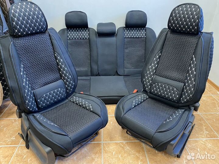 Авточехлы вязаная середина