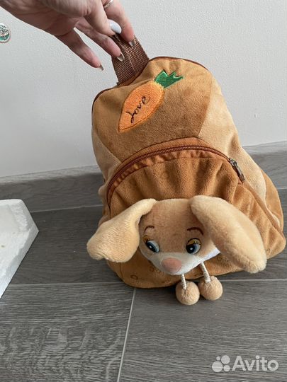Рюкзак детский плюшевый