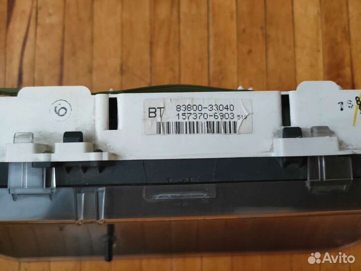 Приборная панель Camry XV20 на 240 км/ч