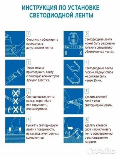 Светодиодная лента rgb с пультом 10 метров новая