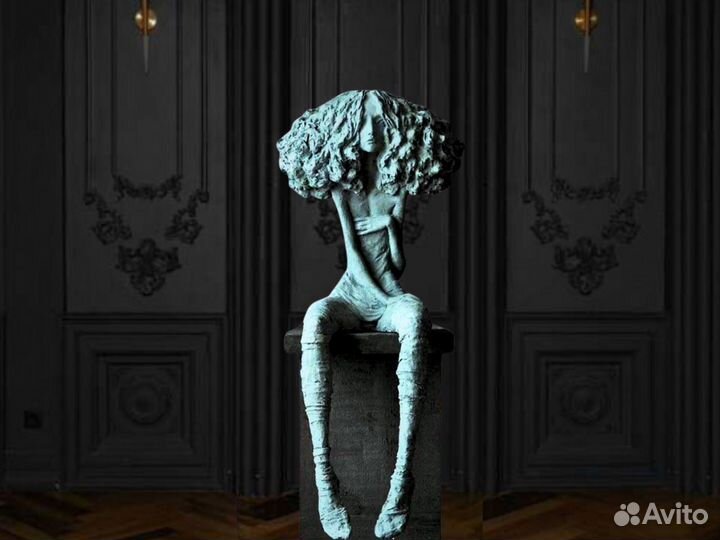 Современная скульптура Влюбленная Валери 150 см