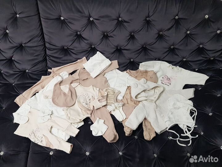 Пакет вещей Happy Baby, Mothercare, H&M 0-3 м