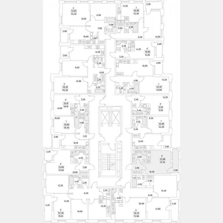 Квартира-студия, 27,8 м², 6/13 эт.