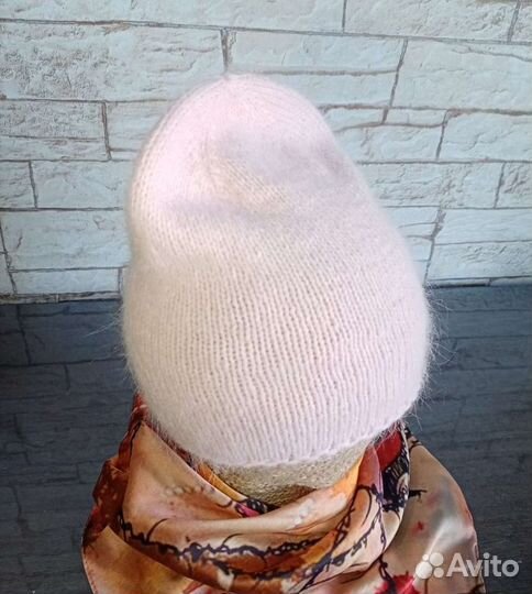 Шапочка бини пух норки, 54-56раз