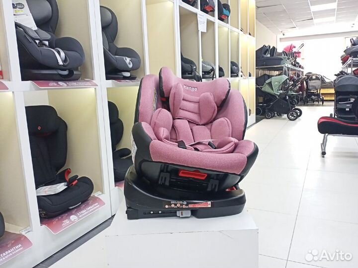 Автокресло 0-36кг изофикс поворотное Kenga Purple