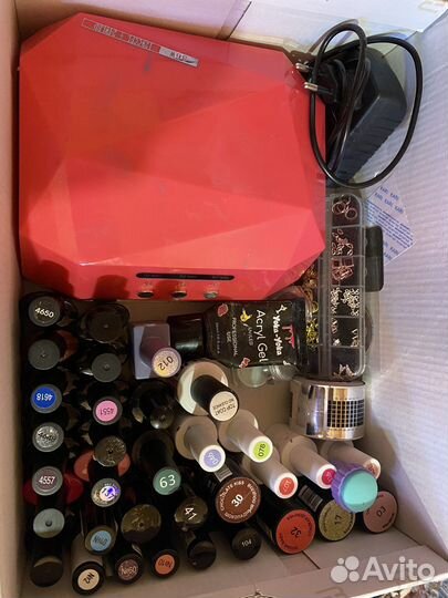 Уф лампа для ногтей, гель лаки