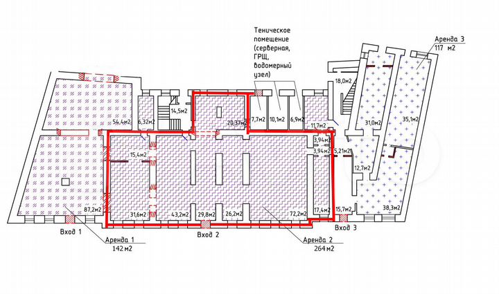 Торговая площадь, 264 м²