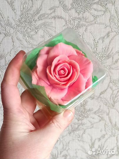 Мыло роза в колбе
