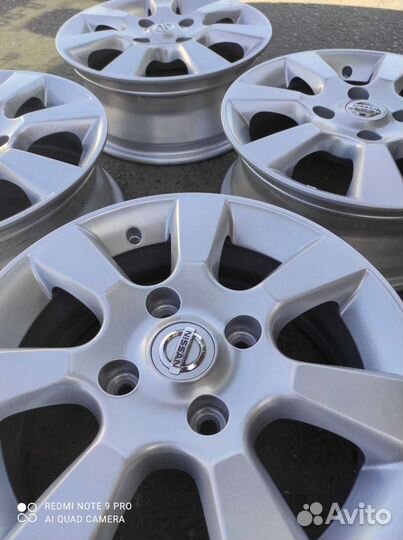 Литые диски r15 4x114.3 Ниссан Тиида Альмера