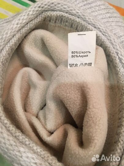 Шапка и снуд зима