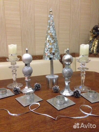 Настольный декор. « Ель серебристая. Мозаика»