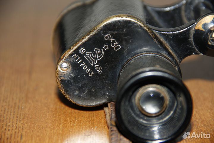 Армейские бинокли Б 6х30 №117063 и Б 8х30 №024951