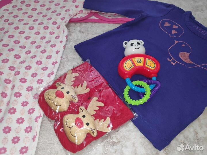 Детские вещи на девочку с 0 до 9 месяцев 13 шт