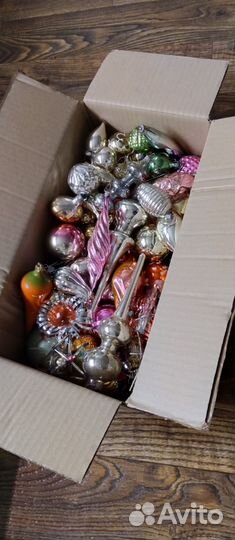 Ёлочные игрушки СССР коробкой